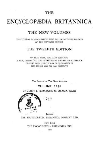 Encyclopaedia Britannica Vol. 31