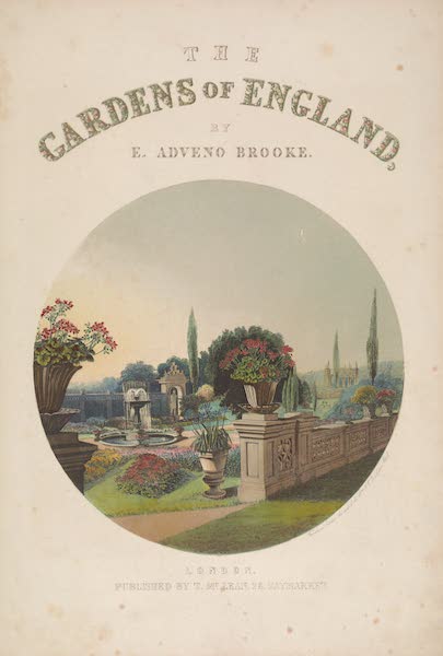 The Gardens of England - Illustrated Title Page (1858)