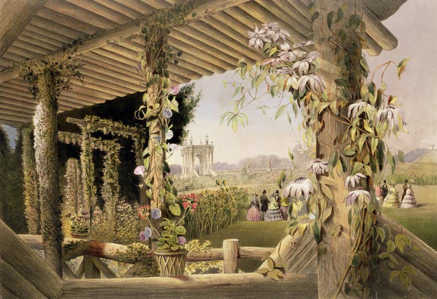 The Gardens of England - View from the Rustic Seat, Shrublands (1858)