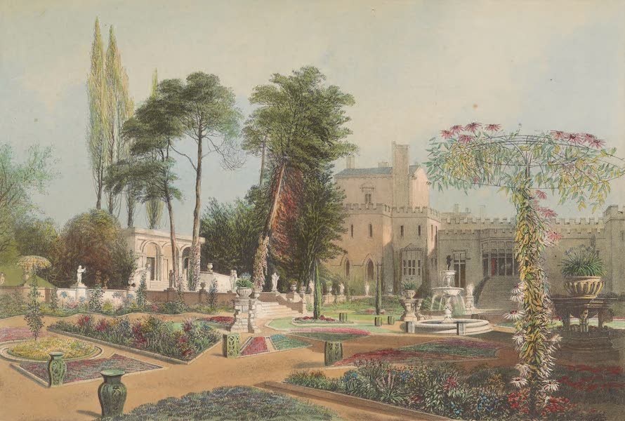 The Gardens of England - The Parterre, in the Gardens at Wilton (1858)