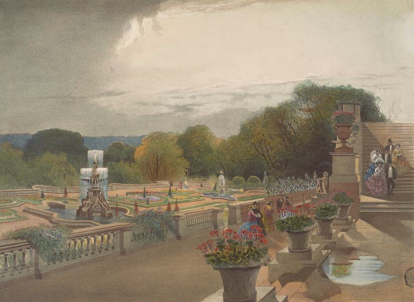 The Gardens of England - The Parterre, Harewood House, near Leeds (1858)