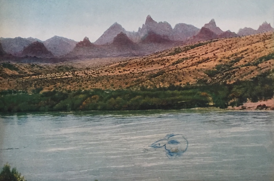Needles Mountains and Colorado River, California