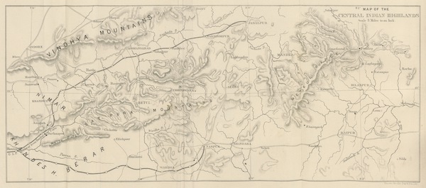 Map of the Central Indian Highlands