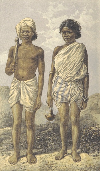 The Highlands of Central India - Male and Female Gond (1871)