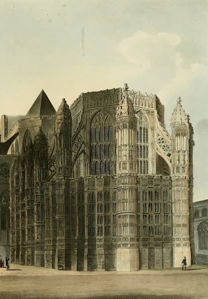 The History of the Abbey Church of St. Peter's Westminster Vol. 2 - Henry VII Chapel - Shewing two renovated Pinacles (1812)