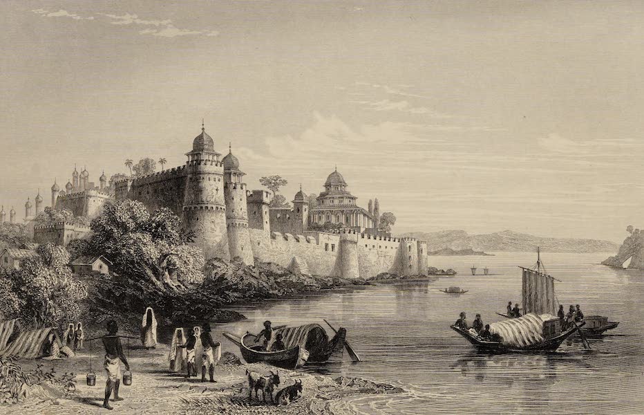 The History of the Indian Mutiny Vol. 1 - View of Allahabad, shewing the Fort (1858)