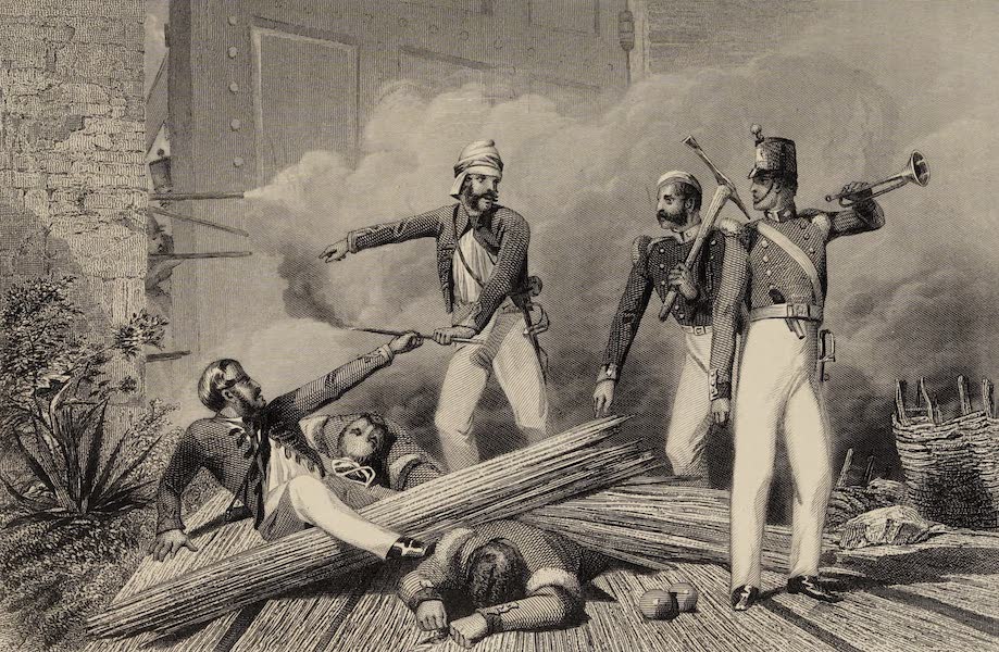 The History of the Indian Mutiny Vol. 1 - Blowing Up of the Cashmere Gate at Delhi (1858)