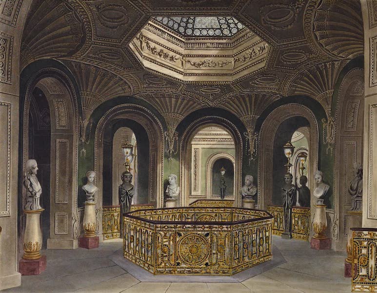 History of the Royal Residences Vol. 3 - Gallery of the Staircase, Carlton House (1819)