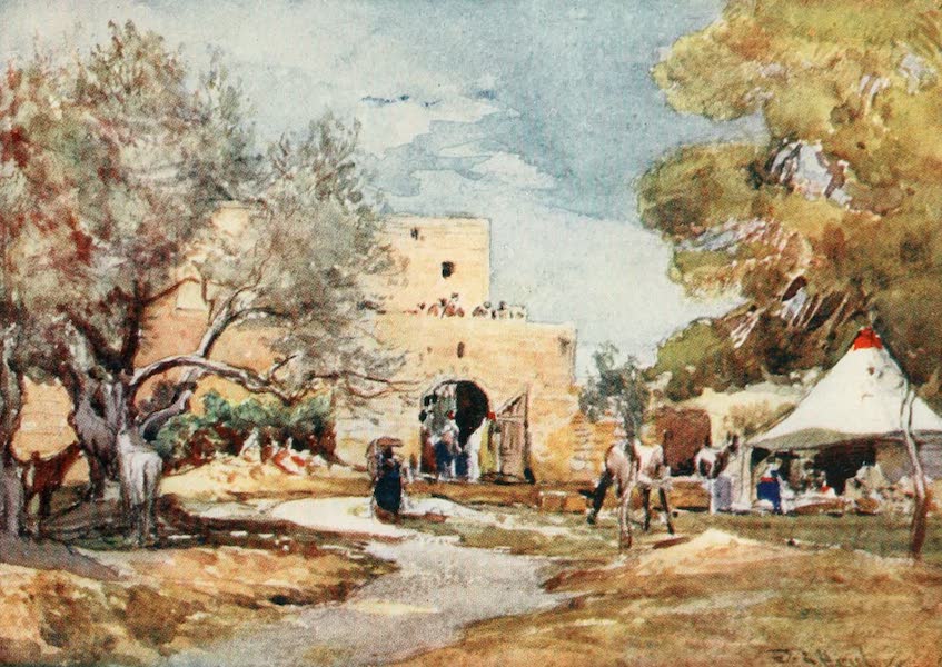 The Holy Land, Painted and Described - Mediaeval Building outside the North Wall of Jerusalem (1902)