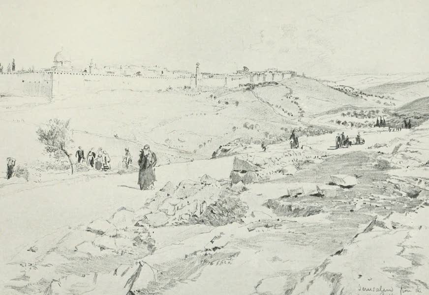 The Holy Land, Painted and Described - Jerusalem, with the Road from Bethany (1902)