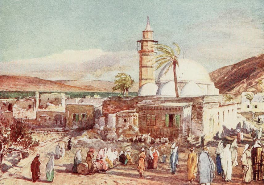The Mosque at Tiberias and the Lake of Galilee