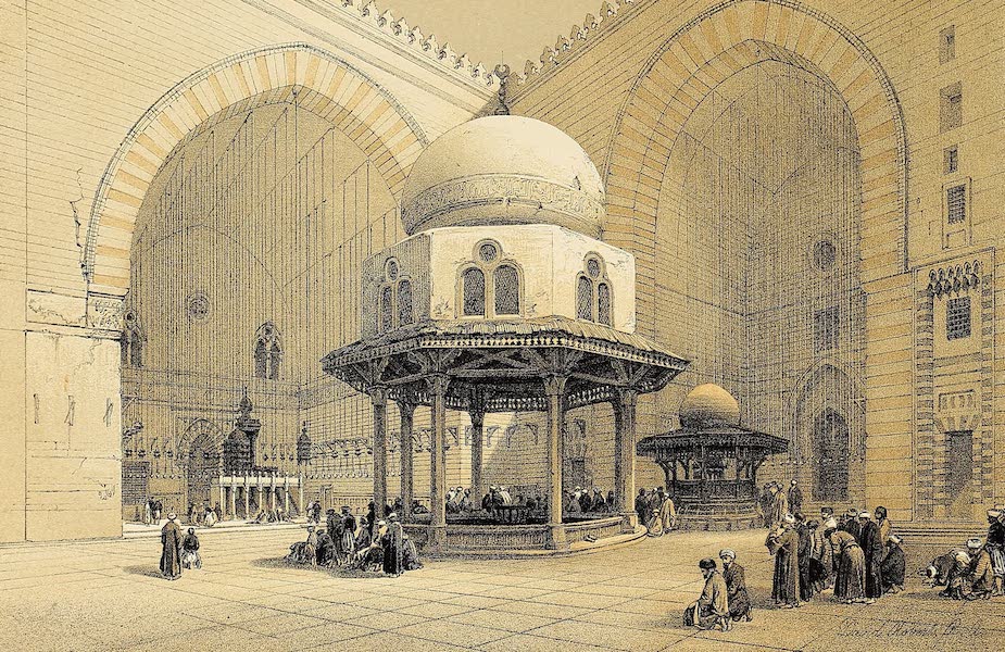 The Holy Land : Syria, Idumea, Arabia, Egypt & Nubia Vols. 5 & 6 - Interior of the Mosque of the Sultan Hassan (1855)