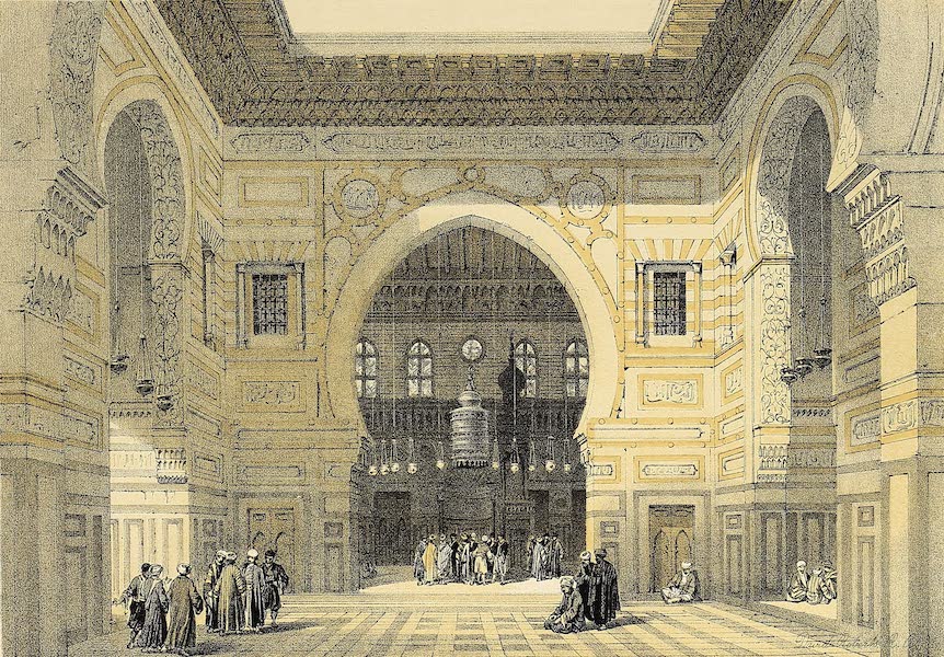 The Holy Land : Syria, Idumea, Arabia, Egypt & Nubia Vols. 5 & 6 - Interior of the Mosque of the Sultan El Ghoree (1855)