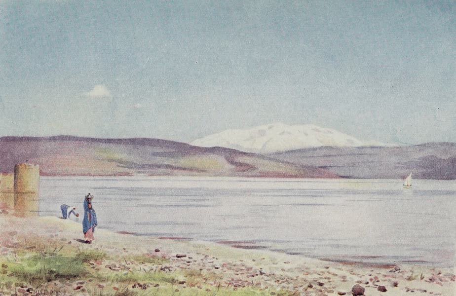 The Home of Fadeless Splendour or, Palestine of Today - The Lake of Galilee towards Mount Hermon (1921)