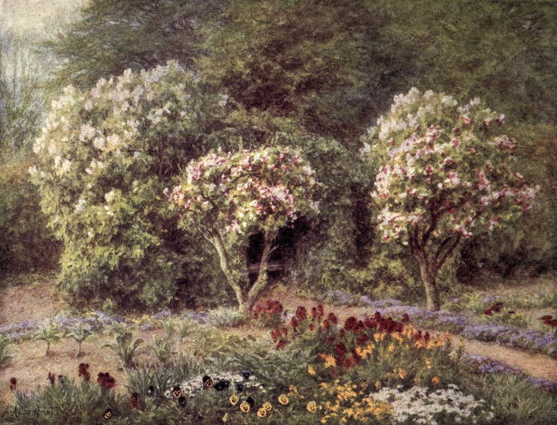 The Homes of Tennyson Painted and Described - Arbour in Farringford Kitchen Garden (1905)