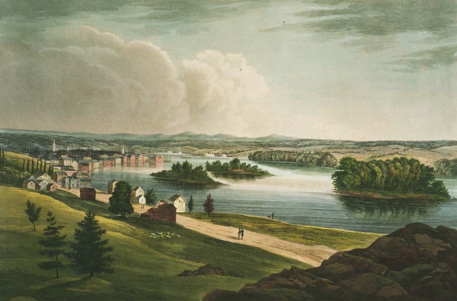 The Hudson River Portfolio - Troy from Mount Ida (1820)