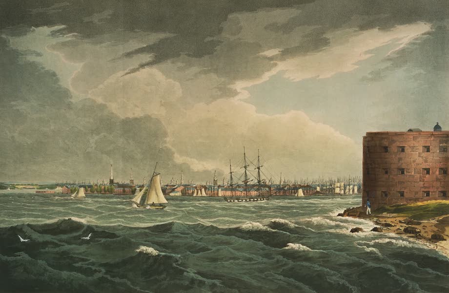 The Hudson River Portfolio - New York, from Governors Island (1820)