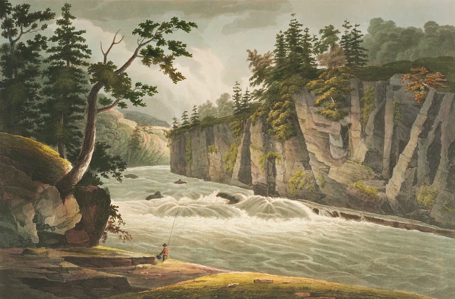 The Hudson River Portfolio - Rapids above Hadleys Falls (1820)