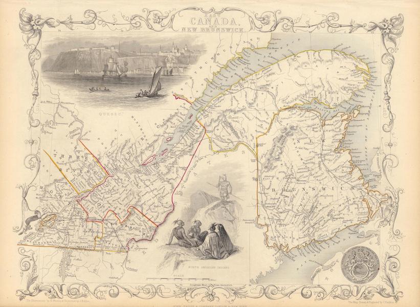 The Illustrated Atlas - East Canada and New Brunswick (1851)