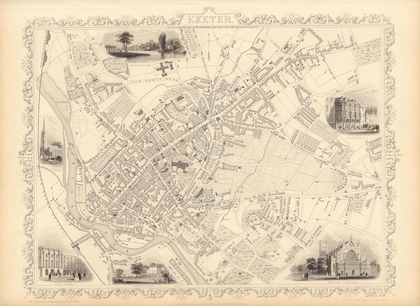 The Illustrated Atlas - Exeter (1851)