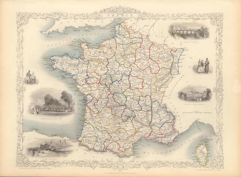 The Illustrated Atlas - France (1851)