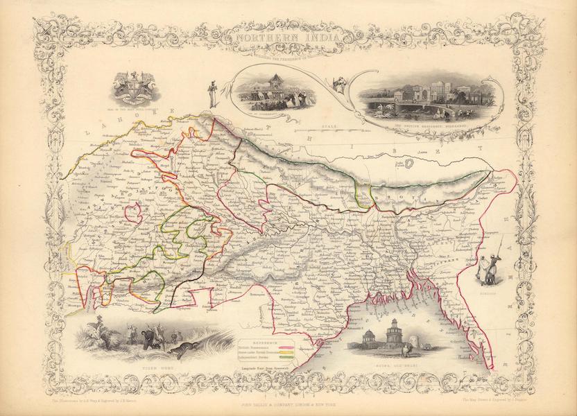 The Illustrated Atlas - Northern India including the Presidency of Calcutta (1851)