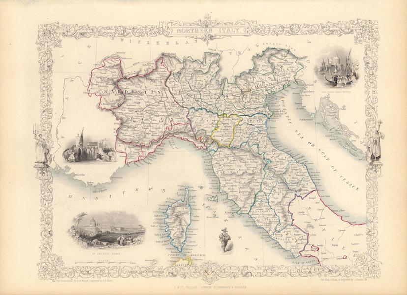 The Illustrated Atlas - Northern Italy (1851)