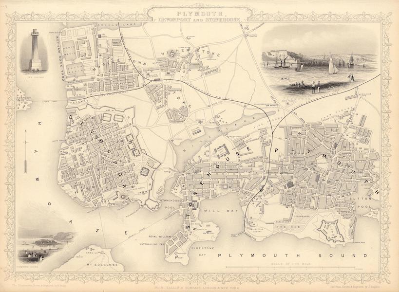 The Illustrated Atlas - Plymouth, Devonport and Stonehouse (1851)