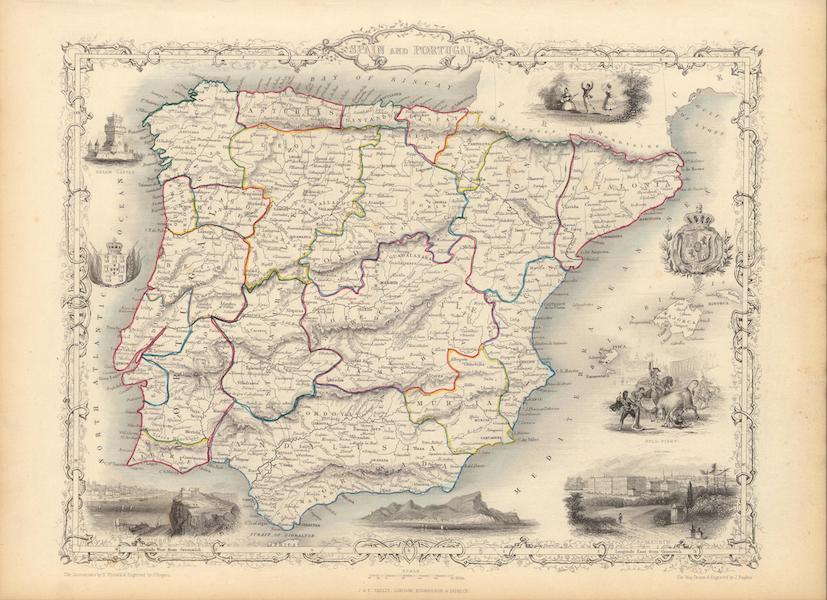 The Illustrated Atlas - Spain and Portugal (1851)