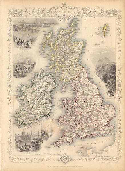 The British Isles. (with) inset map of the Shetland Islands.