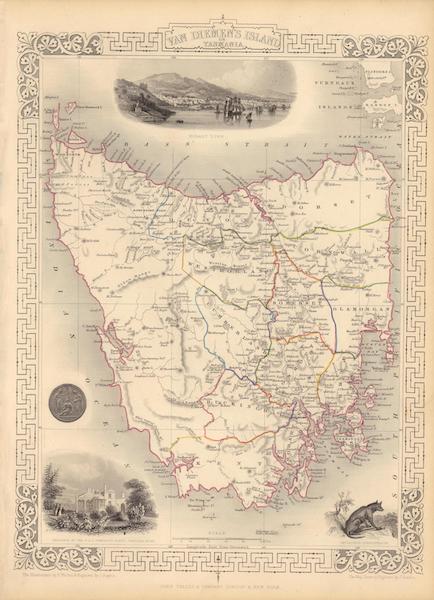 The Illustrated Atlas - Van Diemen's Island or Tasmania (1851)