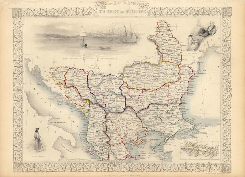 The Illustrated Atlas - Turkey in Europe (1851)