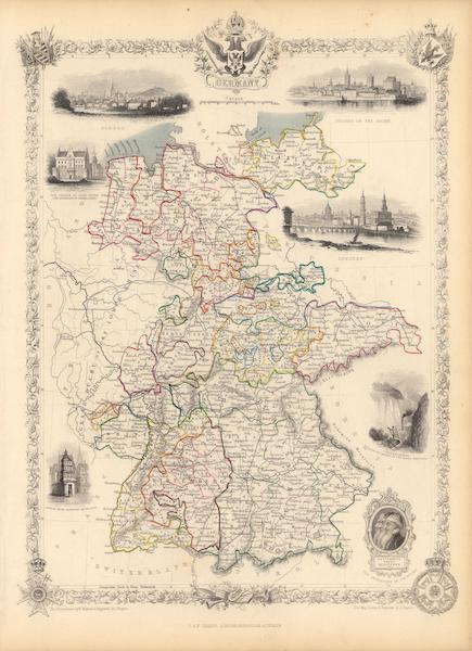 The Illustrated Atlas - Germany (1851)