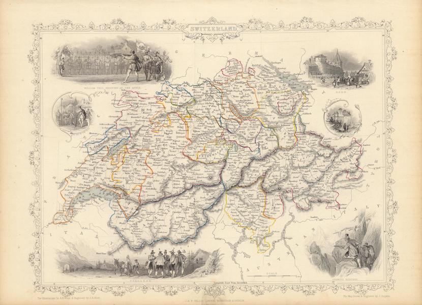 The Illustrated Atlas - Switzerland (1851)