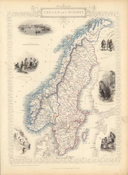 The Illustrated Atlas - Sweden and Norway (1851)