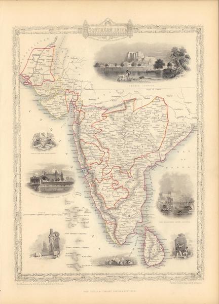 The Illustrated Atlas - Southern India including the Presidencies of Bombay & Madras (1851)