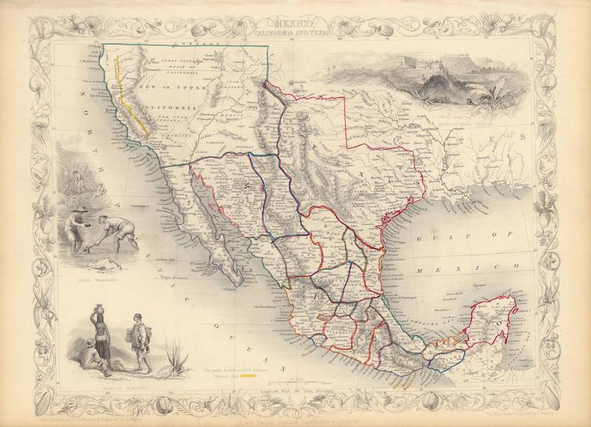 The Illustrated Atlas - Mexico, California and Texas (1851)