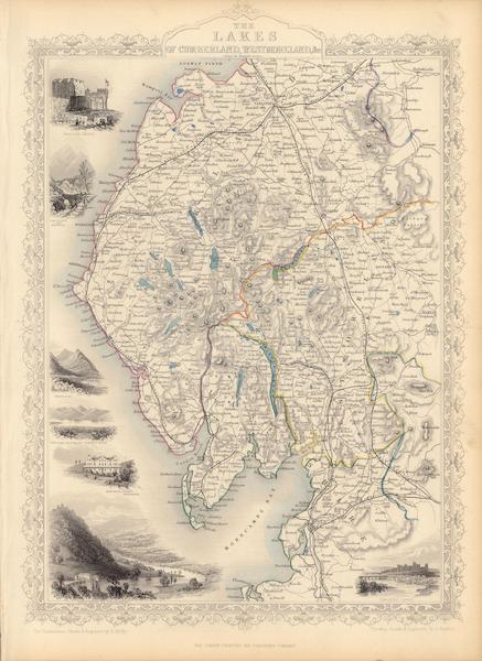 The Illustrated Atlas - The Lakes of the Cumberland, Westmoreland, etc (1851)