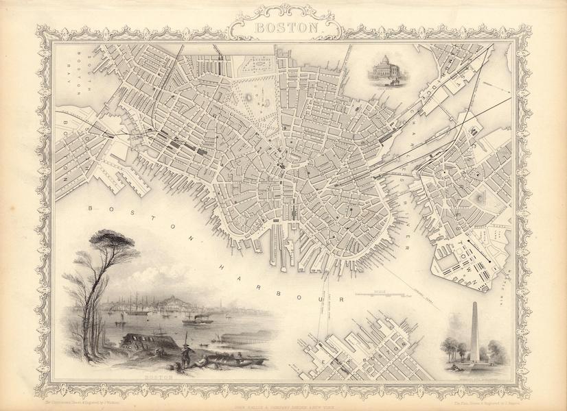 The Illustrated Atlas - Boston (1851)