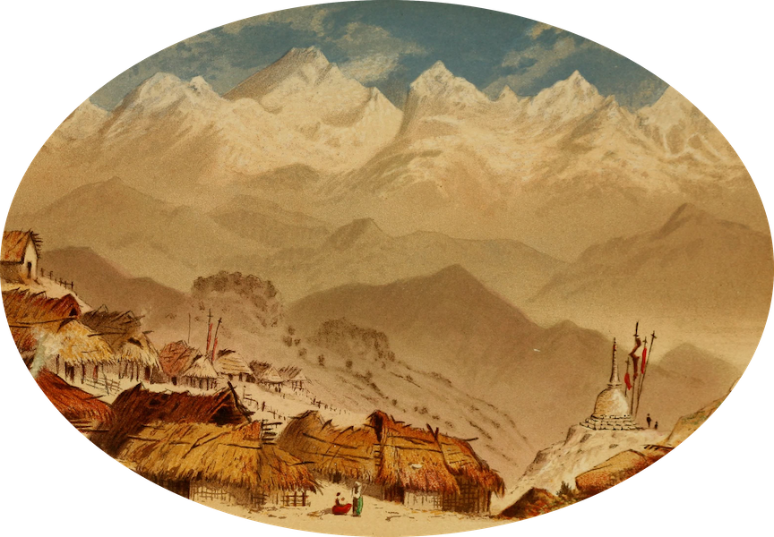 The Indian Alps and How We Crossed Them - The Bhootia Busti Village, Darjeeling (1876)