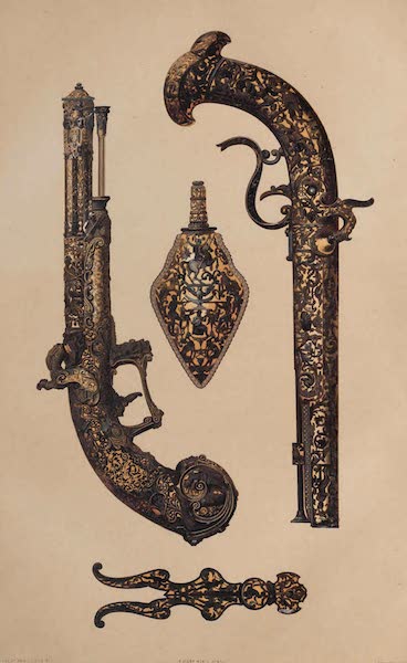 The Industrial Arts of the Nineteenth Century Vol. 1 - Pistols (engraved and inlaid) by Zoloaga, Madrid (1851)