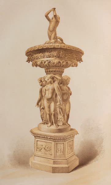 The Industrial Arts of the Nineteenth Century Vol. 1 - Fountain in Terra-cotta by March, Thiergartenfelde, near Charlottenburg, Prussia (1851)