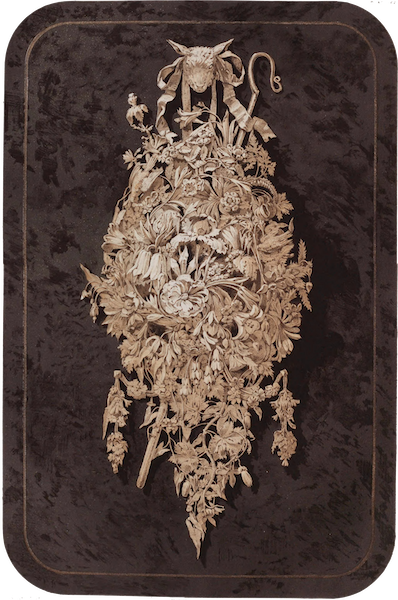 The Industrial Arts of the Nineteenth Century Vol. 1 - Group of Flowers, carved in wood by Wallis, Louth, Lincolnshire (1851)