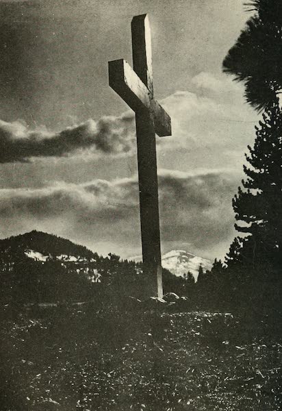 The Lake of the Sky, Lake Tahoe - Memorial Cross at Donner Lake (1915)