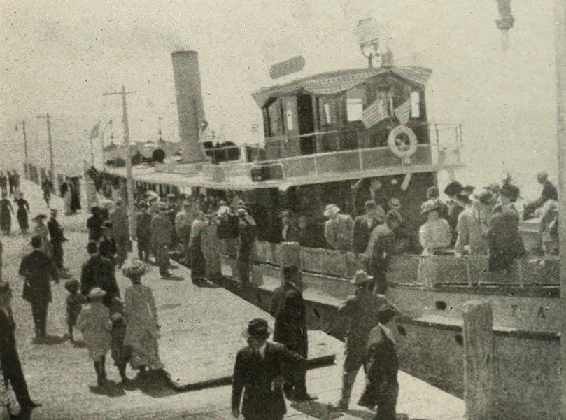 The Lake of the Sky, Lake Tahoe - The Steamer Tahoe, at the Wharf, just before starting around the Lake (1915)