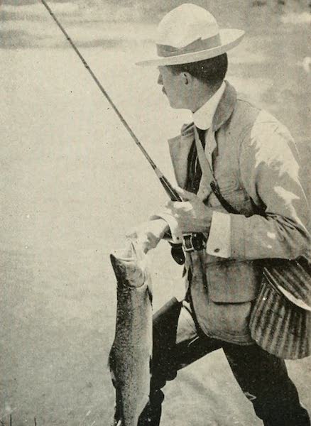 The Lake of the Sky, Lake Tahoe - The Triumphant Angler, Lake Tahoe (1915)