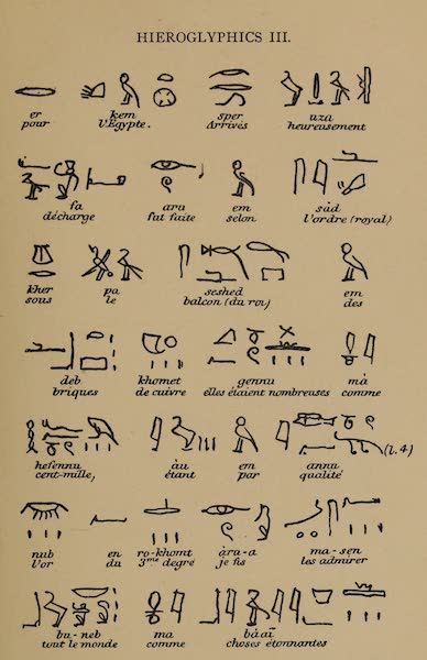 The Land of Midian (Revisited) Vol. 1 - Hieroglyphics III (1879)
