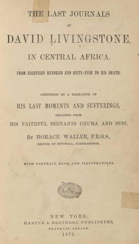 The Last Journals of David Livingstone (1875)