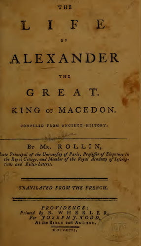 The Life of Alexander the Great, King of Macedon (1796)