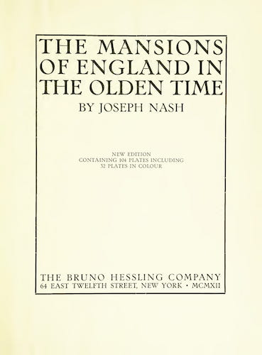 Great Britain - The Mansions of England in the Olden Time